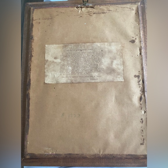 Vintage ‘The Art of Making Money Plenty’ Print Ben Franklin Americana Decor - Picture 4 of 7